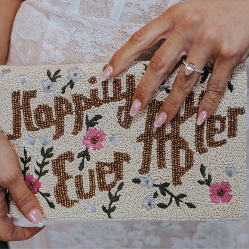 Beaded 'Happily Ever After' Clutch